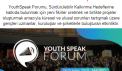 YouthSpeak Online Forum İspanya – 500’den fazla katılımcı seçilecektir YouthSpeak Online Forum İspanya – 500’den fazla katılımcı seçilecektir