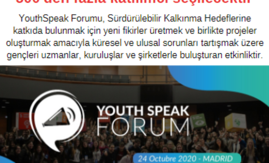 YouthSpeak Online Forum İspanya – 500’den fazla katılımcı seçilecektir img