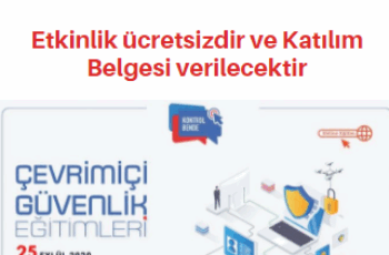 Kontrol Bende Projesi Online Çevrimiçi Güvenlik Eğitimi 25 Eylül