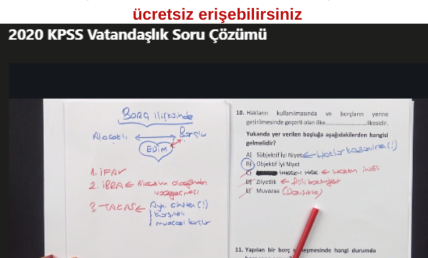 2020 KPSS Vatandaşlık Soru Çözümü Kursu ( 2 gün içinde kaydolursanız ücretsiz ) img