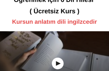 Herhangi Bir Dili Daha Hızlı Öğrenmek için 6 Dil Hilesi ( Ücretsiz Kurs ) Herhangi Bir Dili Daha Hızlı Öğrenmek için 6 Dil Hilesi ( Ücretsiz Kurs )
