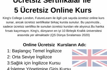 King’s College London’dan Ücretsiz Sertifikalar ile 5 Ücretsiz Online Kurs King’s College London’dan Ücretsiz Sertifikalar ile 5 Ücretsiz Online Kurs