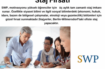 Almanya SWP’de 3 ay ücretli Staj Fırsatı Almanya SWP’de 3 ay ücretli Staj Fırsatı