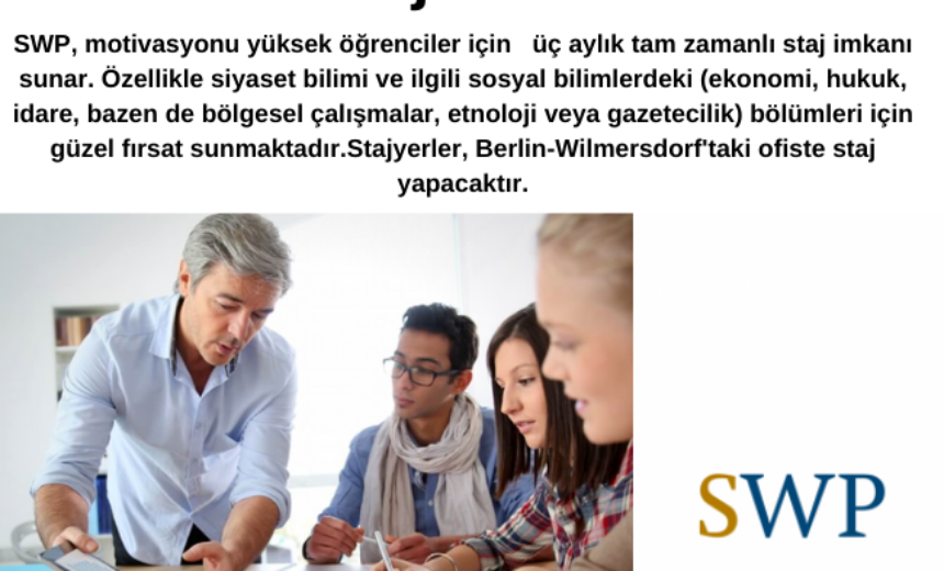 Almanya SWP’de 3 ay ücretli Staj Fırsatı img