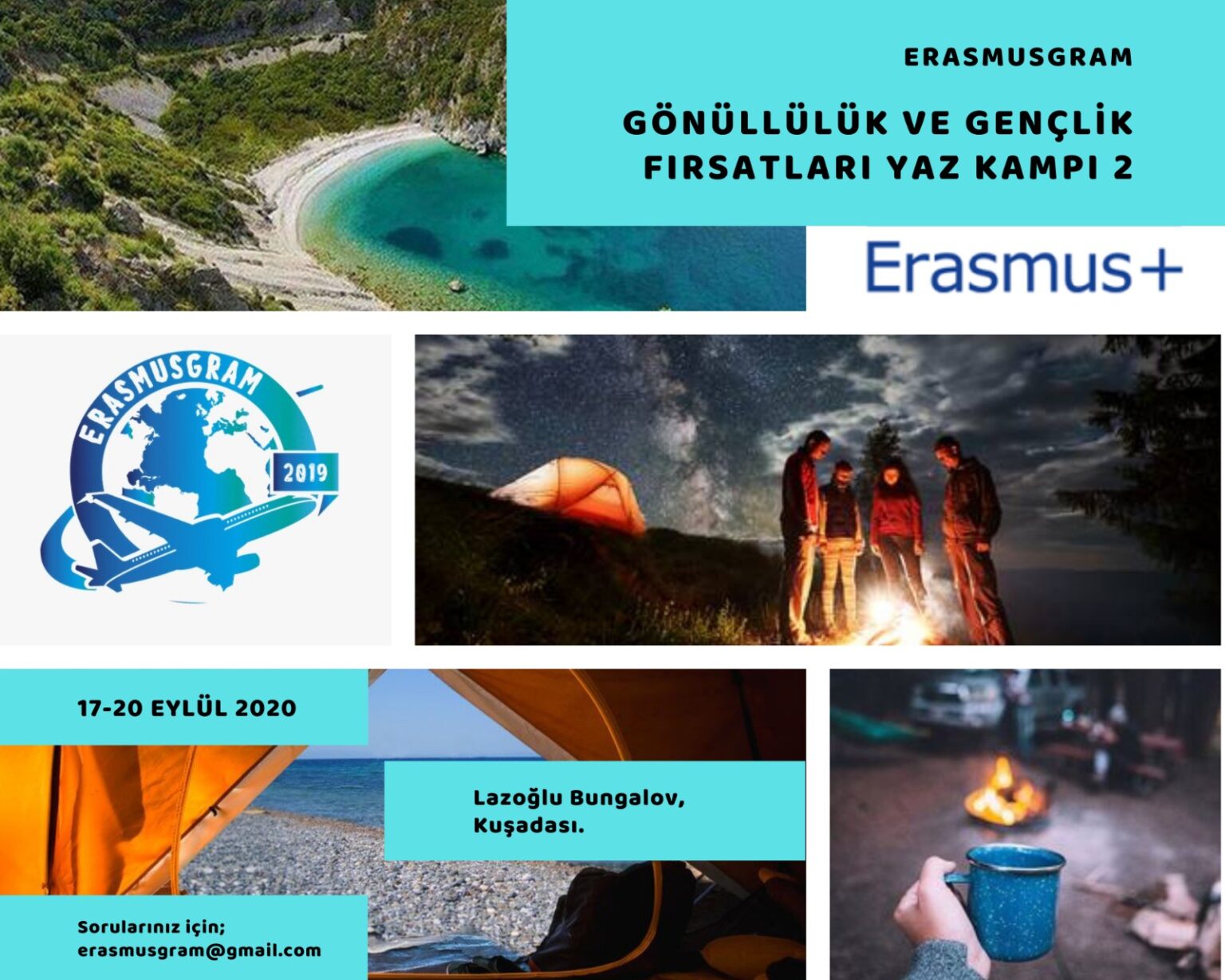 Erasmusgram Yaz Kampı 2 Kuşadası 17-20 Eylül ( Gönüllülük ve Gençlik Fırsatları )