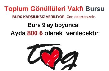 Toplum Gönüllüleri Vakfı Burs Başvurusu Toplum Gönüllüleri Vakfı Burs Başvurusu