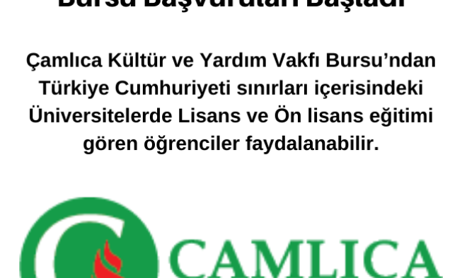 Çamlıca Kültür ve Yardım Vakfı Bursu Başvuruları Başladı img