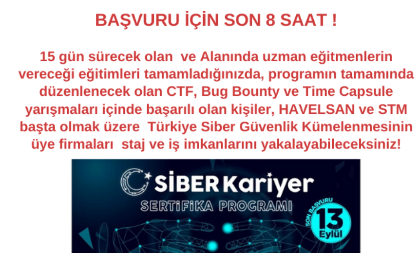Siber Kariyer Sertifika Programı img