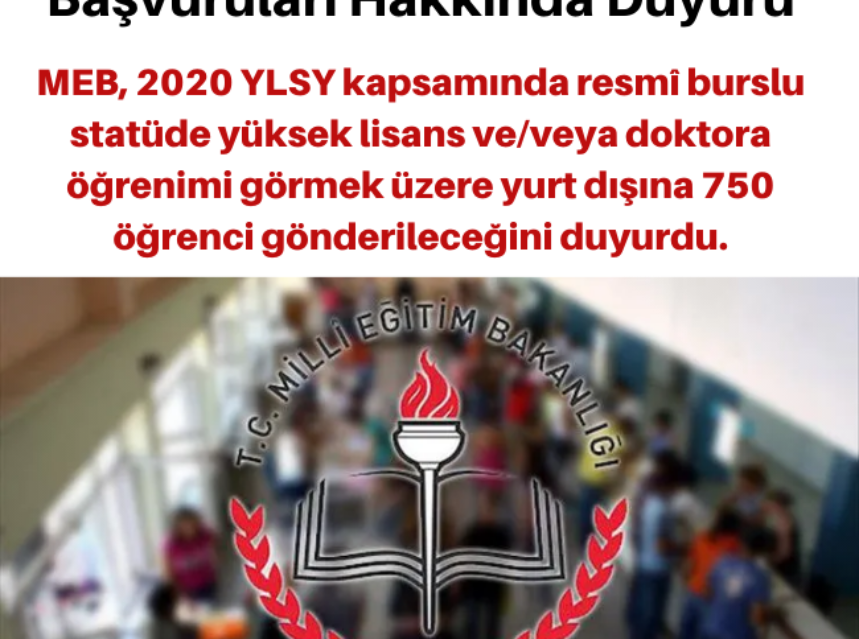 MEB’ten 2020 YLSY Burs Başvuru Duyurusu img