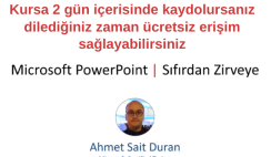Microsoft PowerPoint Kursu Sıfırdan Zirveye |2020| ÜCRETSİZ Microsoft PowerPoint Kursu Sıfırdan Zirveye |2020| ÜCRETSİZ