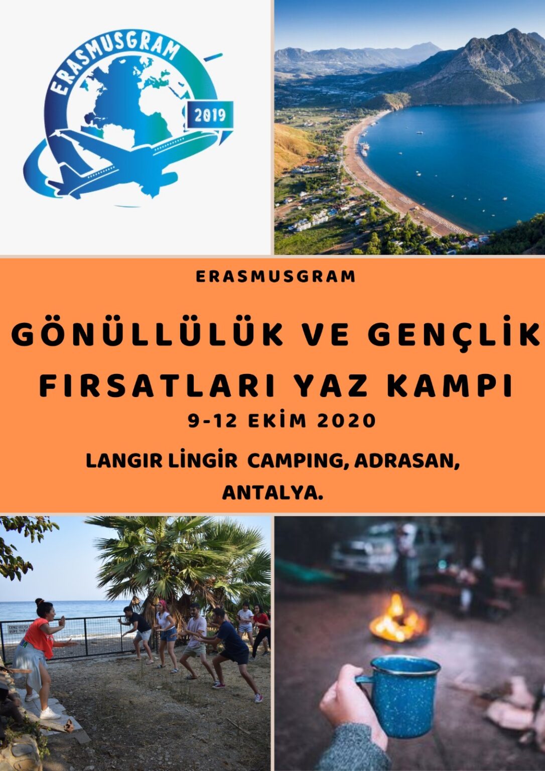 Erasmusgram Yaz Kampı Antalya / Adrasan 9-12 Ekim ( Gönüllülük ve Gençlik Fırsatları )
