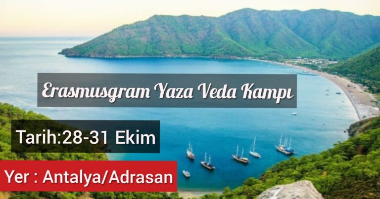 28-31 Ekim Antalya/Adrasan Yaza Veda Kampı