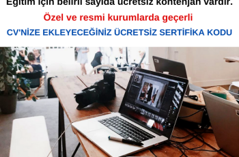 Ücretsiz Sertifikalı Blog Yazarlığı Eğitimi Ücretsiz Sertifikalı Blog Yazarlığı Eğitimi