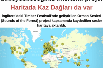 Dünyadaki orman seslerini dinleyeceğiniz interaktif proje: Kaz Dağları Haritada var Dünyadaki orman seslerini dinleyeceğiniz interaktif proje: Kaz Dağları Haritada var