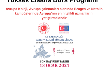 Avrupa Koleji 2020-2021 Akademik Yılı Yüksek Lisans Burs Programı Avrupa Koleji 2020-2021 Akademik Yılı Yüksek Lisans Burs Programı