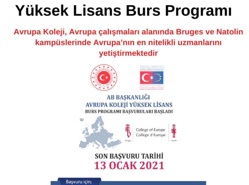 Avrupa Koleji 2020-2021 Akademik Yılı Yüksek Lisans Burs Programı img