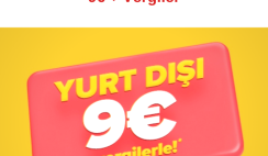 2021 Yaz Sezonu Yurt Dışı Uçuşları 9€ + Vergiler 2021 Yaz Sezonu Yurt Dışı Uçuşları 9€ + Vergiler