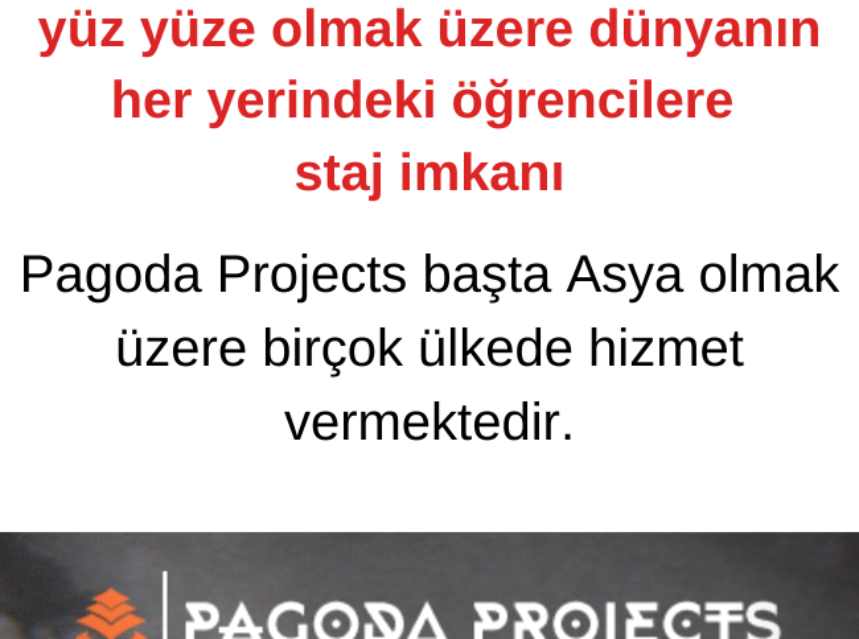 Pagoda Projects uzaktan ve yüz yüze olmak üzere dünyanın her yerindeki öğrencilere staj imkanı img