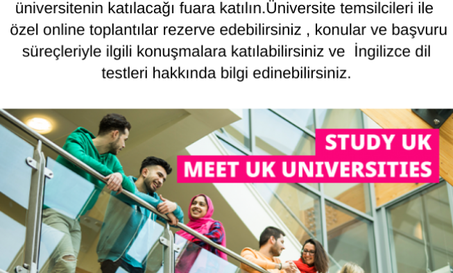 İngiltere Online Eğitim Fuarı’na Katılın! img