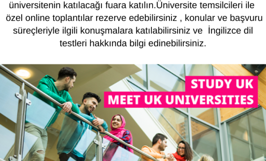 İngiltere Online Eğitim Fuarı’na Katılın! img