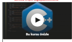 C++ sıfırdan öğreten kurs C++ sıfırdan öğreten kurs
