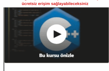 C++ sıfırdan öğreten kurs C++ sıfırdan öğreten kurs