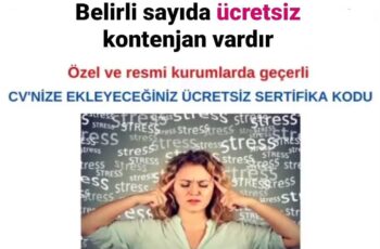 Stres ve Stresle Başa Çıkma Eğitimi – Kurumlarda Geçerli Ücretsiz Sertifika