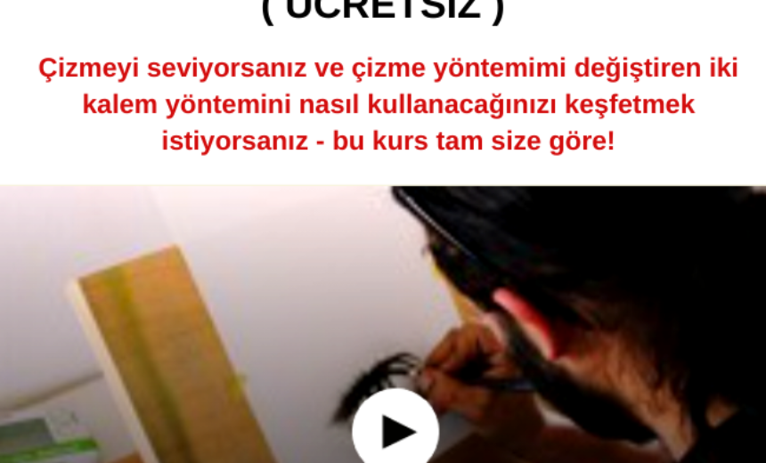 İki Kalem Yöntemi ile Hiper Gerçekçi Göz ve Gözyaşı Çizme Kursu ( ÜCRETSİZ ) img