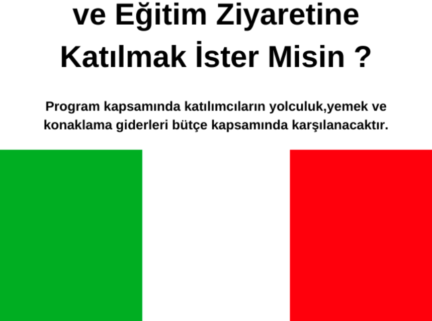 İtalya’da 1 haftalık Çalışma ve Eğitim Ziyaretine Katılmak İster Misin ? Tüm Masraflar Karşılanıyor img
