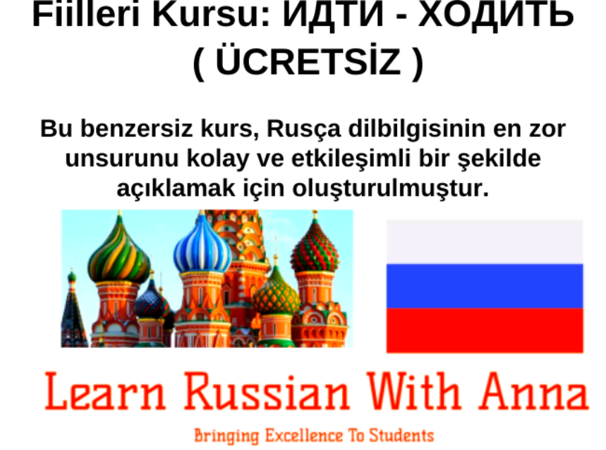 Adım Adım Rusça Hareket Fiilleri Kursu: ИДТИ – ХОДИТЬ ( ÜCRETSİZ ) img