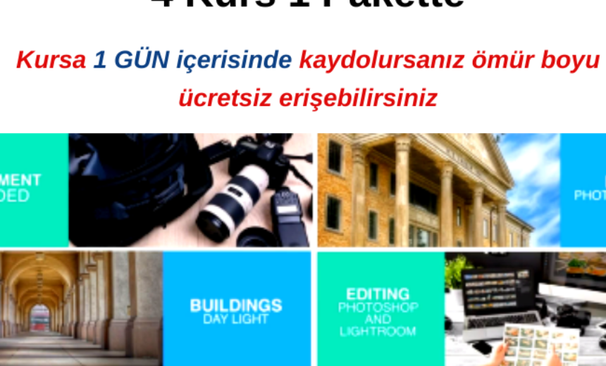 Kapsamlı Fotoğrafçılık Masterclass : 4 Kurs 1 Pakette img