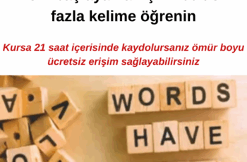 İngilizce kelime hazinesi Kursu: Yeni başlayanlar için 200’den fazla kelime öğrenin