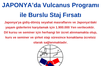 Japonya’da Vulcanus Programı ile Burslu Staj Fırsatı