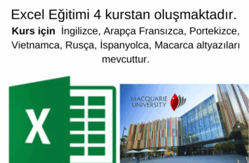 Macquarie University tarafından Online Ücretsiz Excel Eğitim Macquarie University tarafından Online Ücretsiz Excel Eğitim