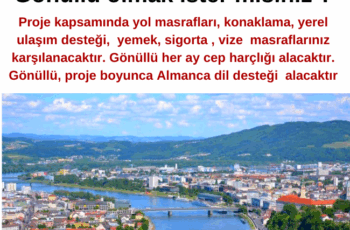 Avusturya / Linz şehrinde Gönüllü olmak ister misiniz ?