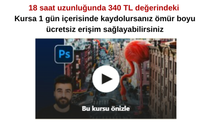 Adobe Photoshop Mega Kursu-Başlangıçtan Süper Tasarımcı Ol img