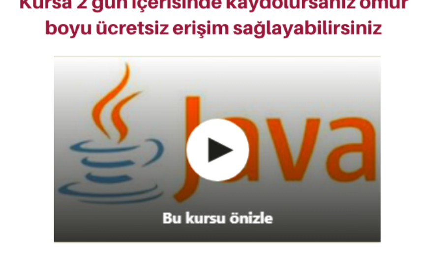 Java SE Programlama Eğitimi Kursu img