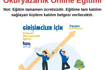 Girişimciler için Finansal Okuryazarlık Online Eğitimi 18-19 Kasım 2020 Girişimciler için Finansal Okuryazarlık Online Eğitimi 18-19 Kasım 2020