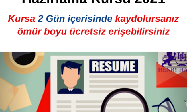 Kapsamlı CV (Özgeçmiş) Hazırlama Kursu 2021 img