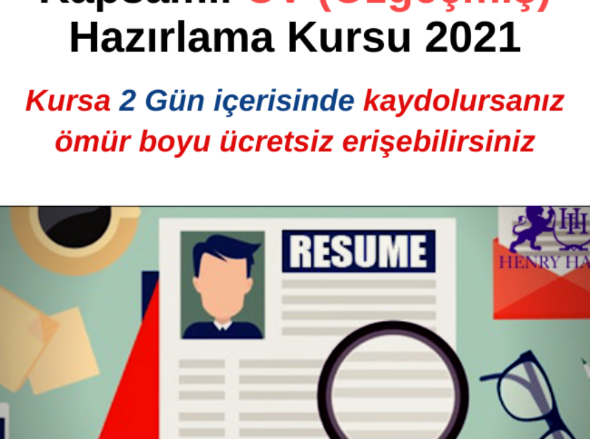 Kapsamlı CV (Özgeçmiş) Hazırlama Kursu 2021 img