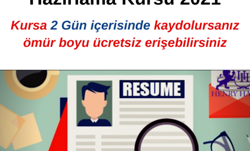 Kapsamlı CV (Özgeçmiş) Hazırlama Kursu 2021 img
