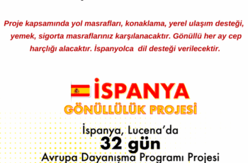 İspanya’da 32 Gün Gönüllülük Yapmak İster Misiniz?