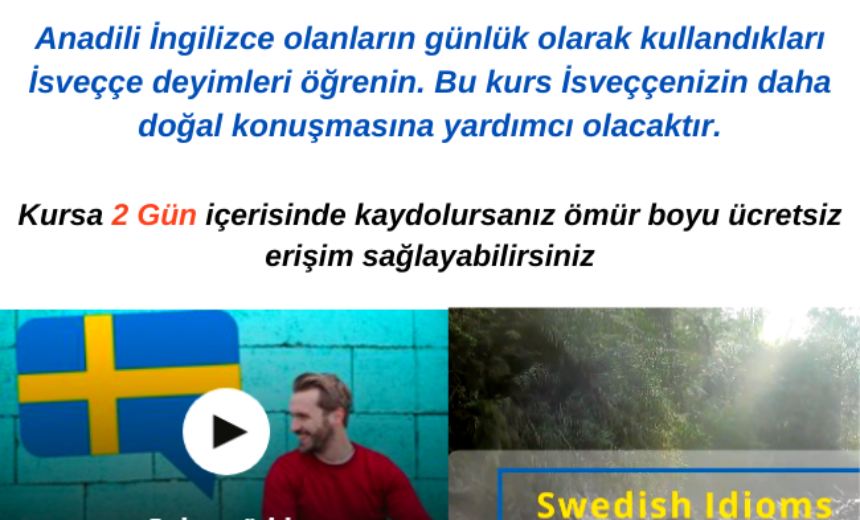 İsveççe Deyimleri Öğrenin: Yeni Başlayanlar İçin Eğlenceli Bir İsveççe Kursu img