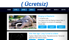 İngilizce Öğrenmek İsteyenler için News in Levels