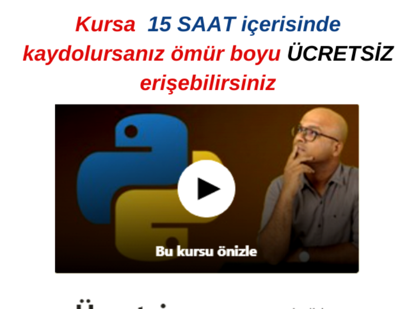 Yeni Başlayanlar için Python img
