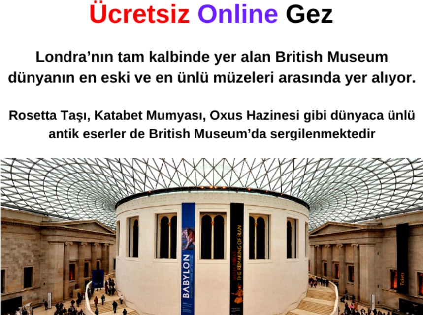 Britanya Müzesi (British Museum) Ücretsiz Online Gez img