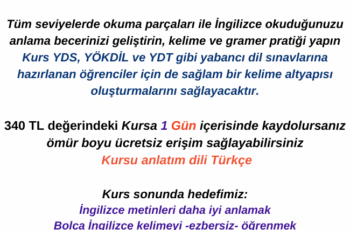 İngilizce Reading | Okuma Parçalarıyla İngilizce Eğitim Seti Kursu