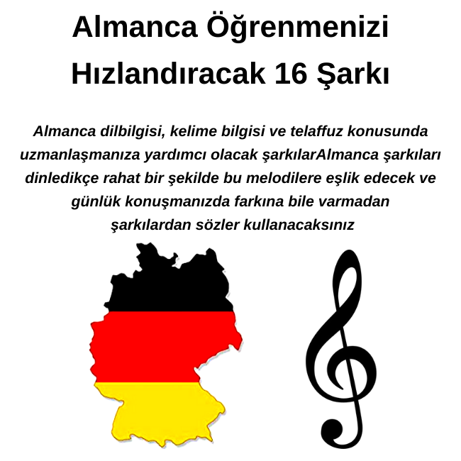 Almanca Öğrenmenizi Hızlandıracak 16 Şarkı