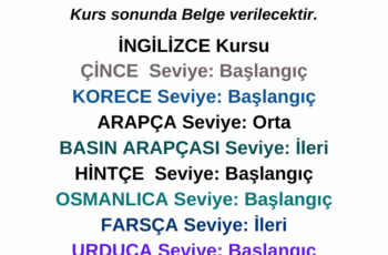 Ücretsiz Dil Kursları Ücretsiz Dil Kursları