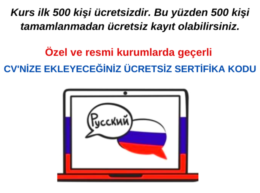 Ücretsiz Rusça Kursu (A1) img